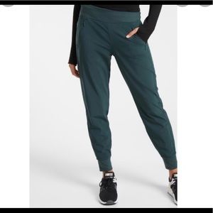 Athleta Lined Soho Jogger- GREEN